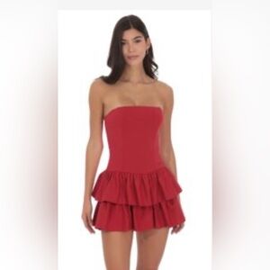 Lucy in the Sky Vibrant Red Dress